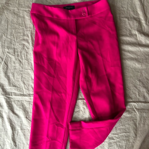 Pink Straight-Legged Ankle Pants - Picture 3 of 5